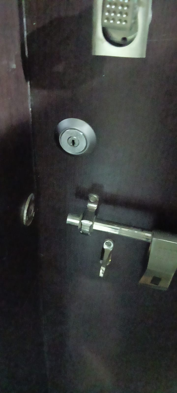 Main door cylinder rekey job